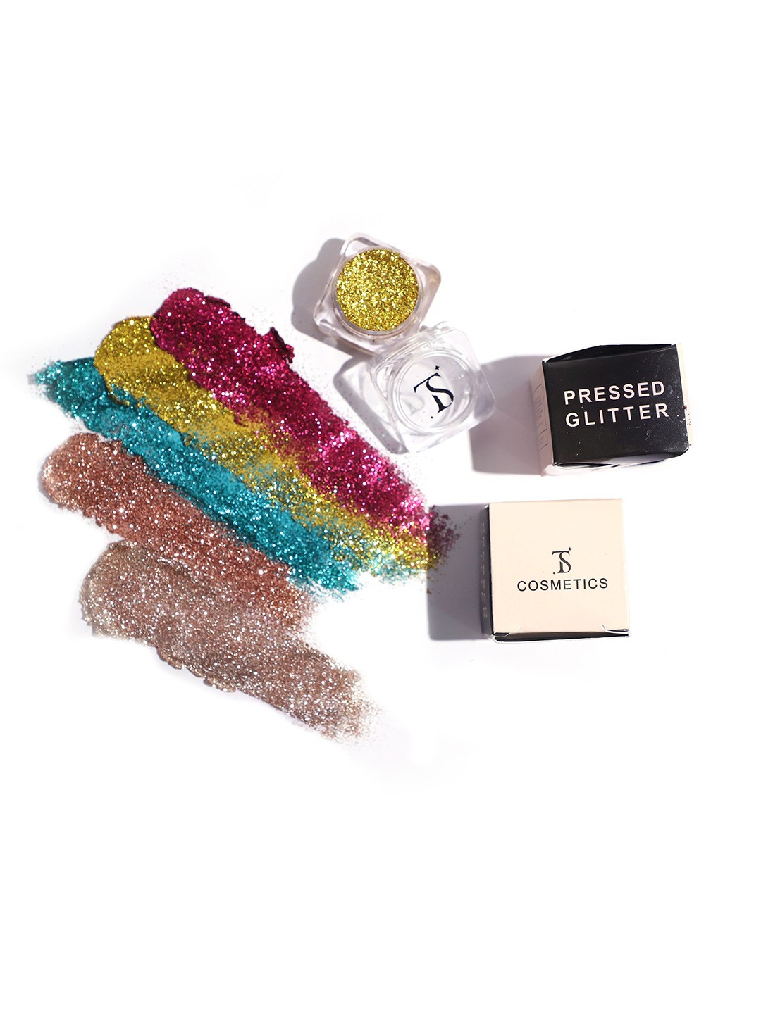

TS COSMETICS Pressed Glitter Eyeshadow - 8 g - White Gold
