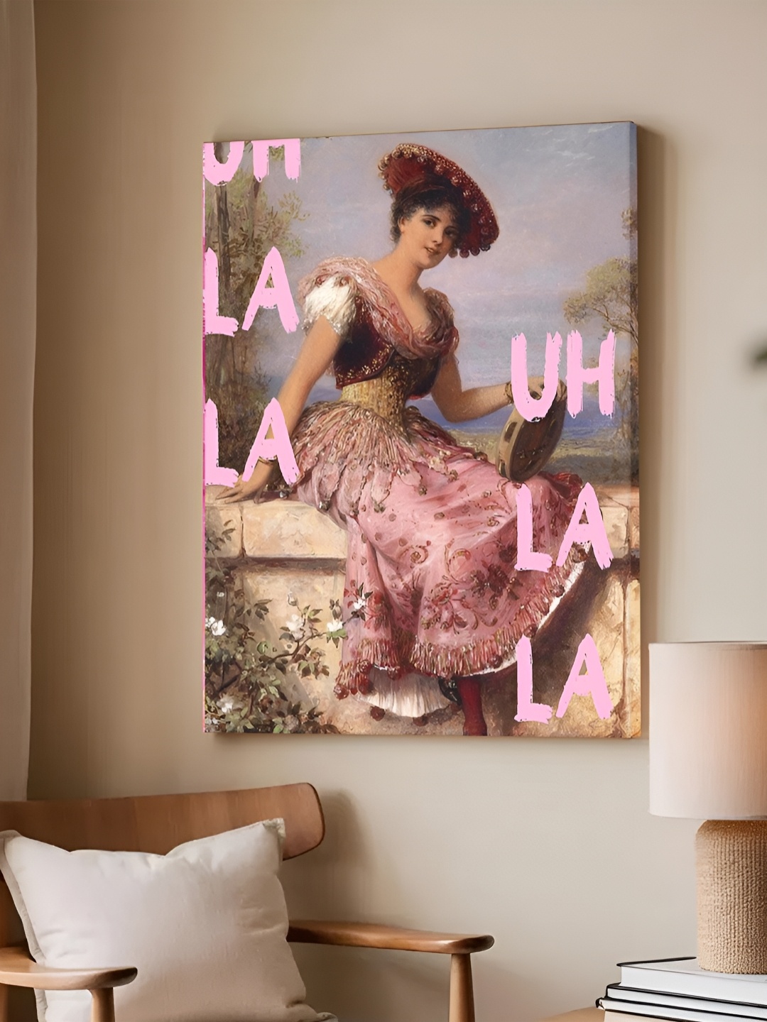 

Myntra Elegant Homes Pink & Brown 1 Piece Canvas Other Wall Paintings