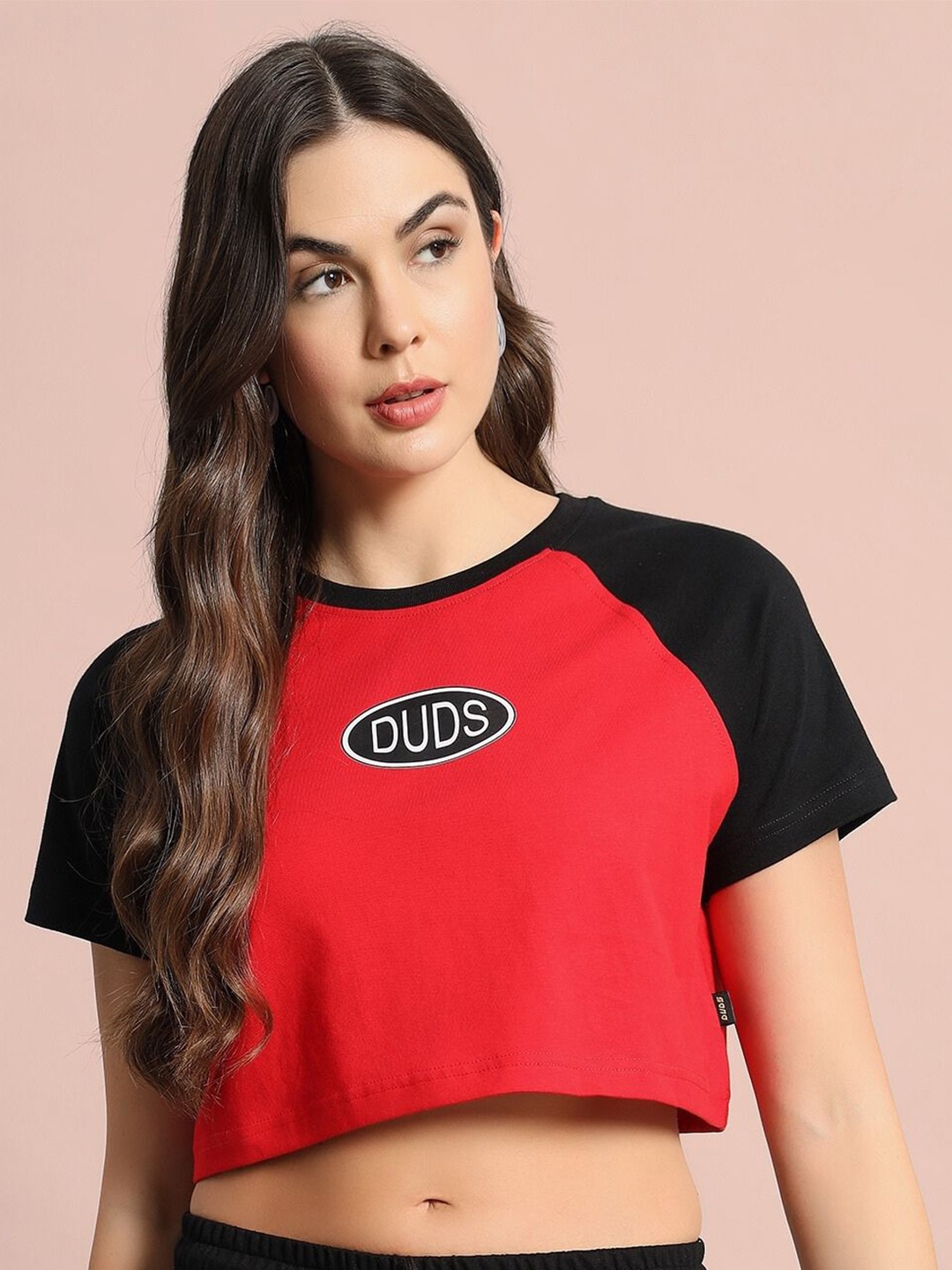 

WEARDUDS Cotton Boxy Top, Red