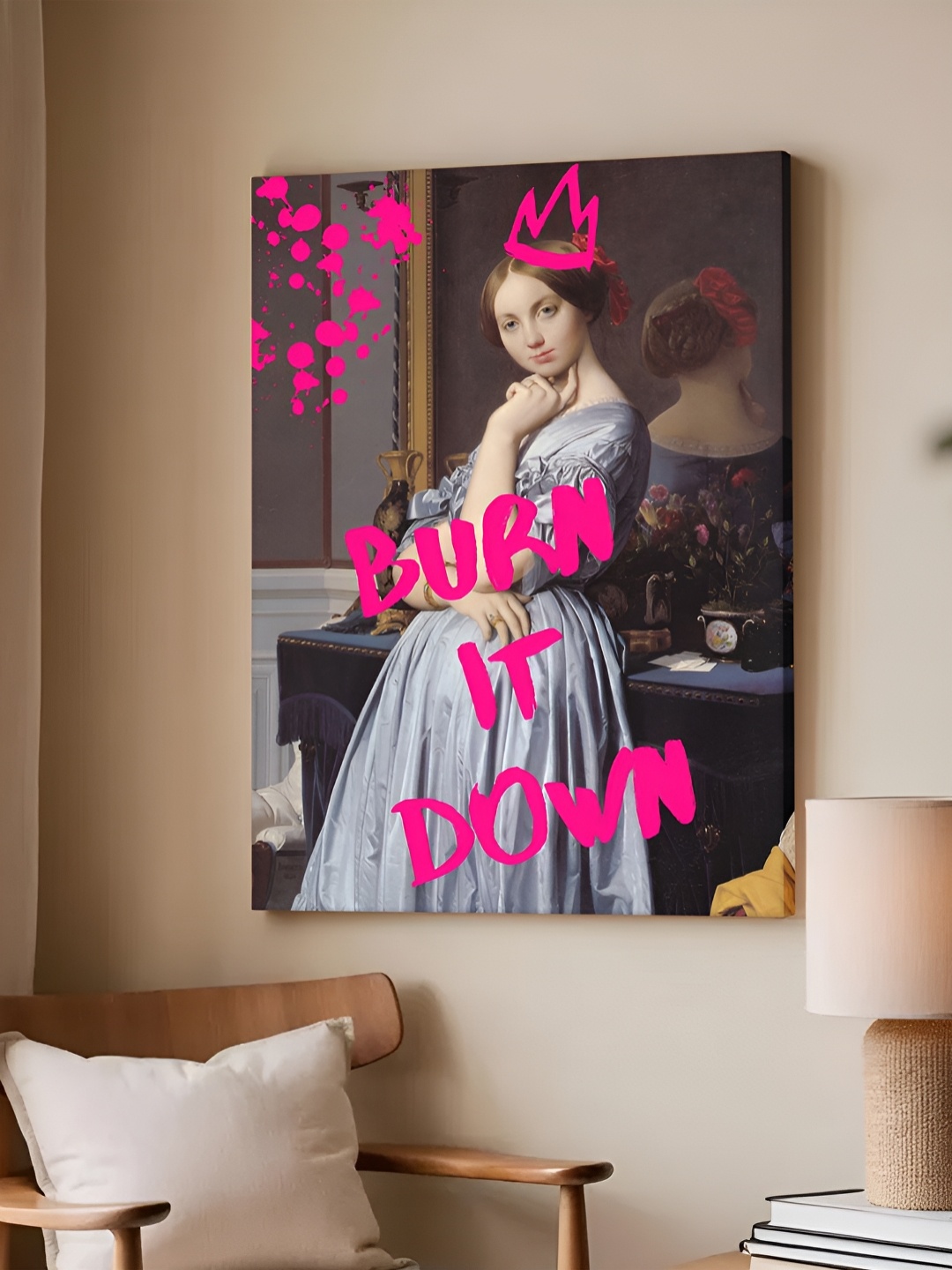

Myntra Elegant Homes Grey & Pink 1 Piece Canvas Other Wall Paintings