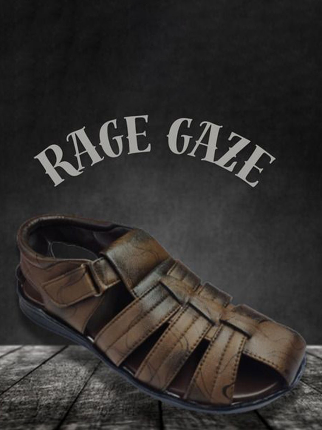 

RAGE GAZE Men Colourblocked Slip-On Sneakers, Brown