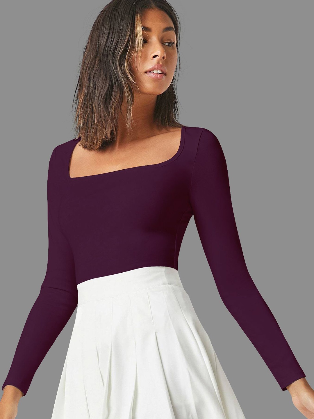 

Dream Beauty Fashion Women Fitted Top, Purple