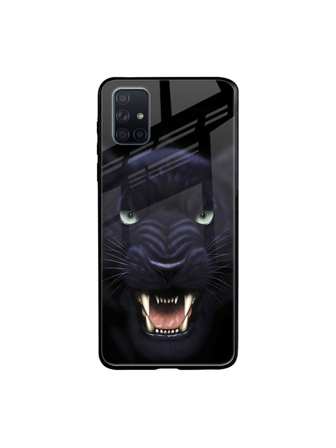 

QRIOH Quirky Printed Samsung Galaxy A51 Back Case Mobile Accessories, Black