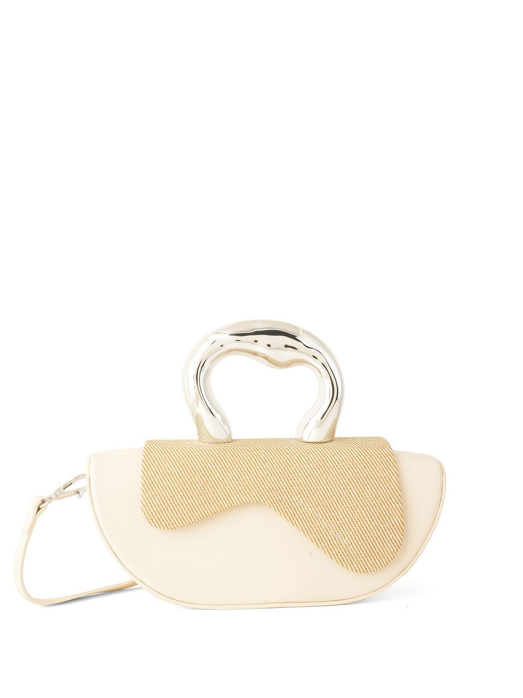 

Flingo PU Structured Tote Bag, Off white
