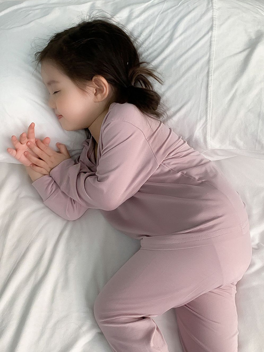 

YK Girls Long Sleeve T-Shirt & Trousers Clothing Set, Pink