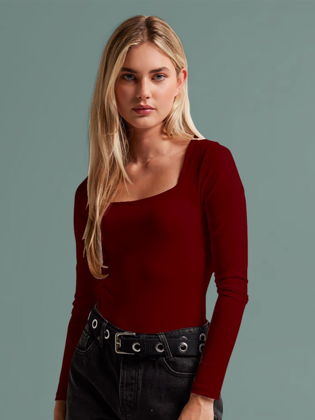 

Dream Beauty Fashion Women Fitted Crop Top, Maroon
