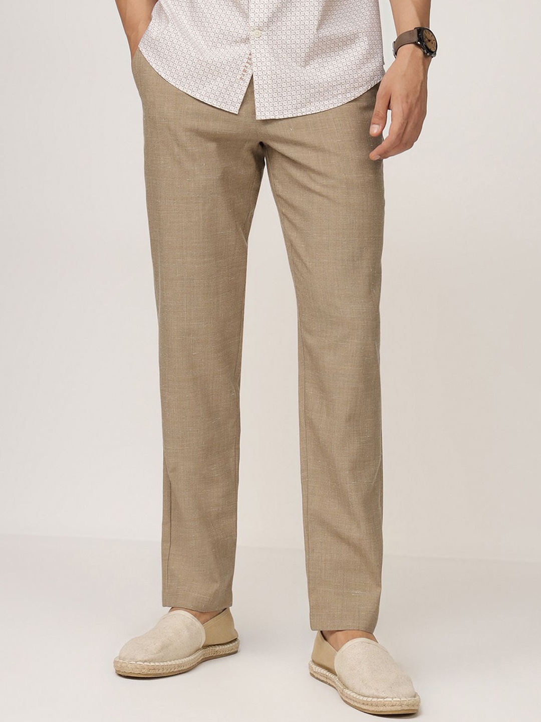 

Andamen Men Comfort Easy Wash Pleated Trousers, Khaki