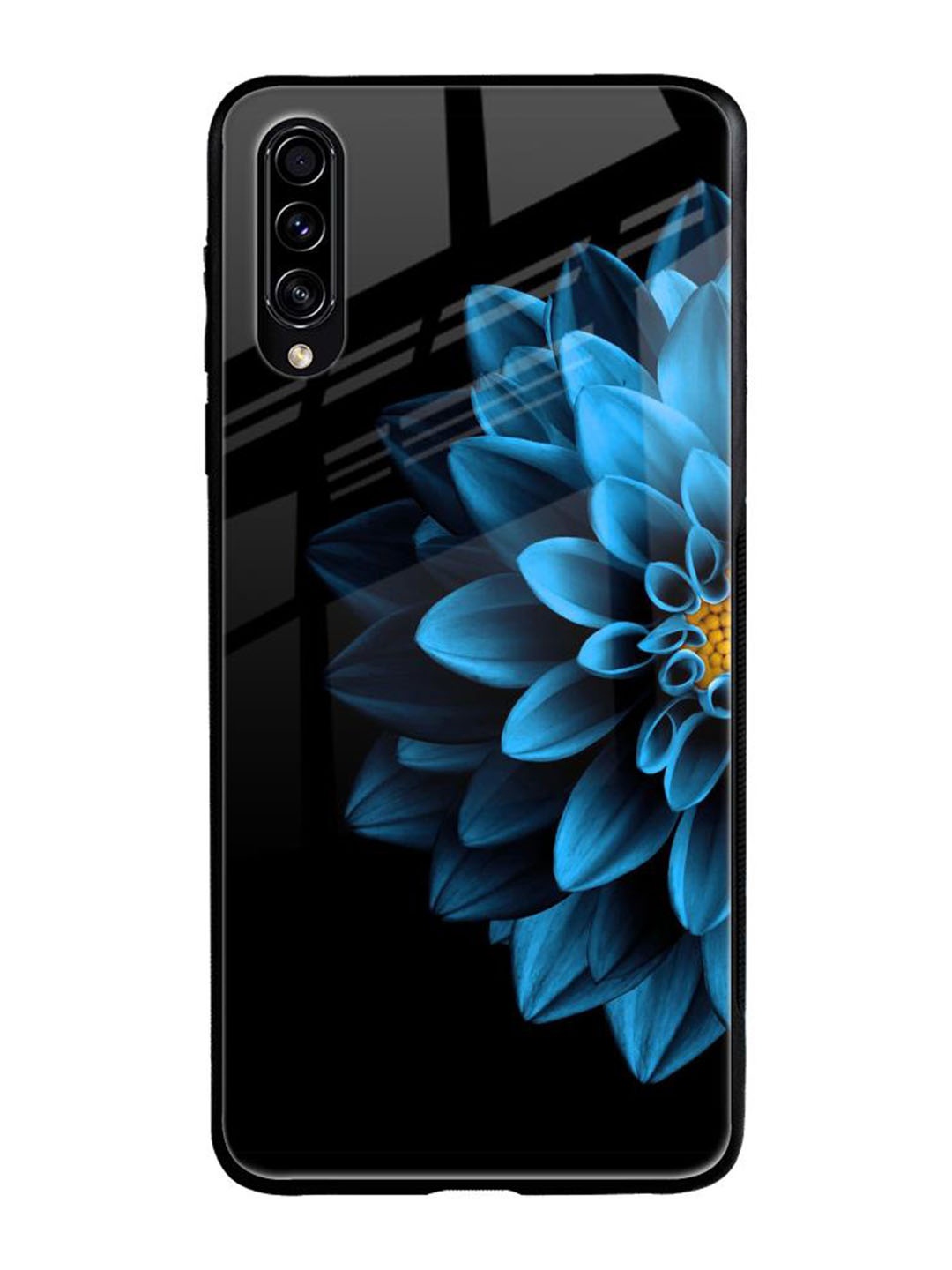 

QRIOH Floral Printed Samsung Galaxy A50s Back Case Mobile Accessories, Black