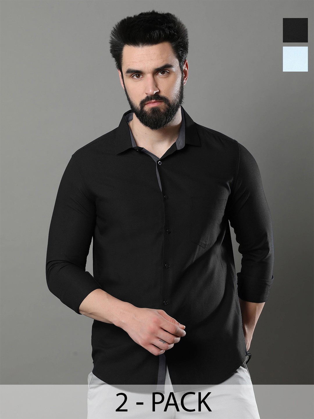 

Moda Rapido Men Standard Opaque Formal Shirt, Multi