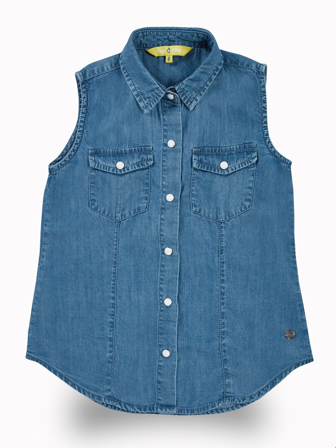 

Gini and Jony Denim Top, Blue