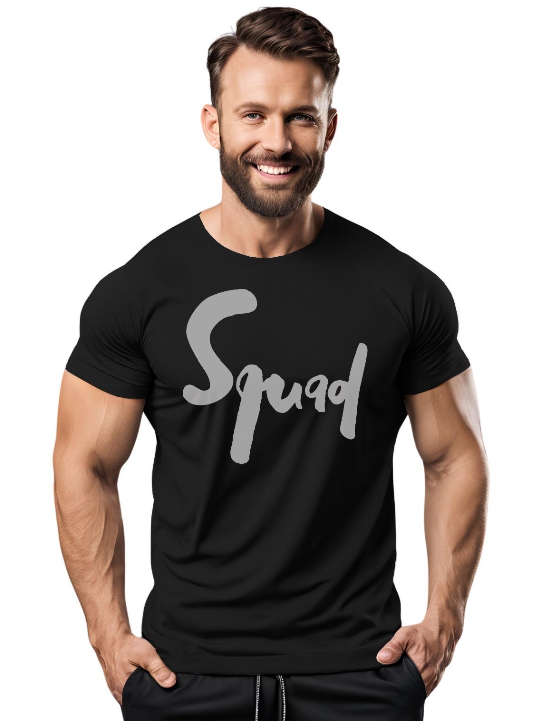 

3Colors Men Moisture Wicking Pockets T-shirt, Black