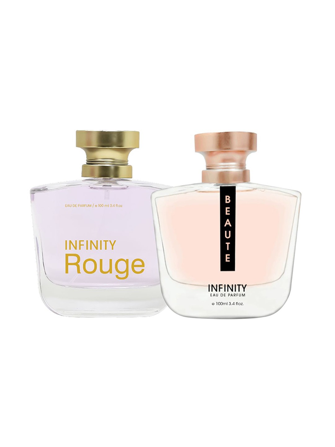 

Infinity Set Of 2 Beaute And Rouge Eau De Parfum - 100 ml Each, Transparent