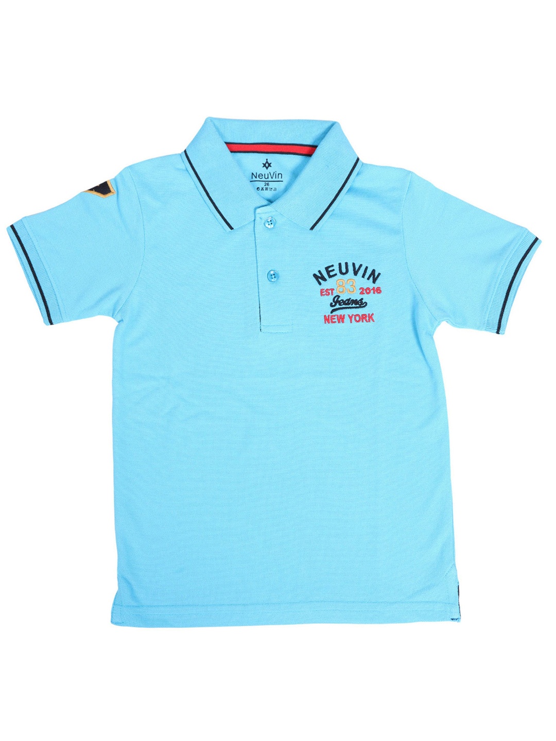 

NeuVin Boys Polo Collar T-shirt, Blue