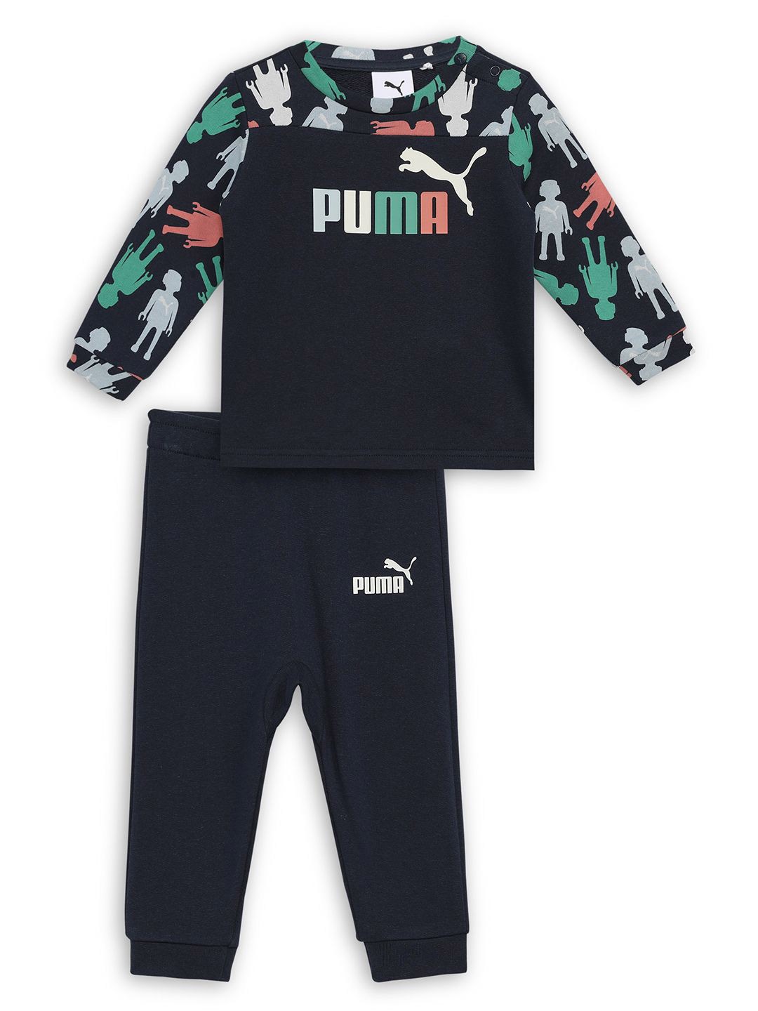 

Puma Playmobil Toddlers Crew-Neck Sweatshirt & Joggers Set, Black