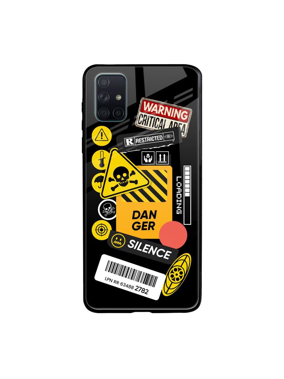 

QRIOH Typography Printed Samsung Galaxy A51 Back Case Mobile Accessories, Black