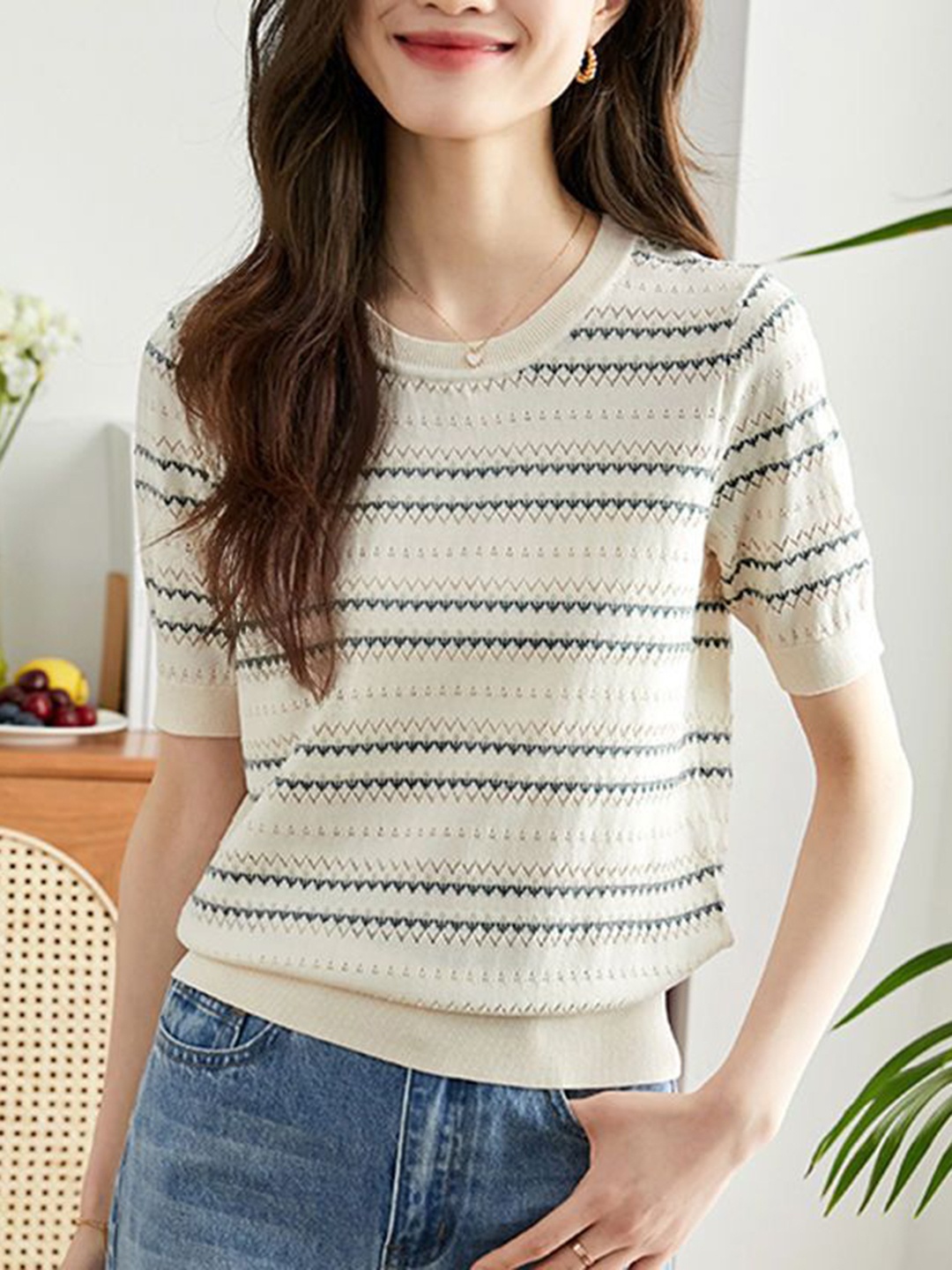 

StyleCast Women T-shirt, Beige