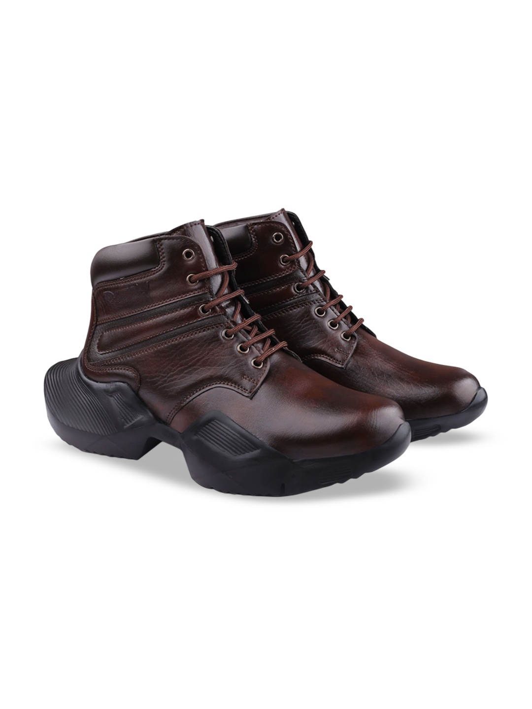

riffway Men Casual Height Increasing Ankle Boots, Brown