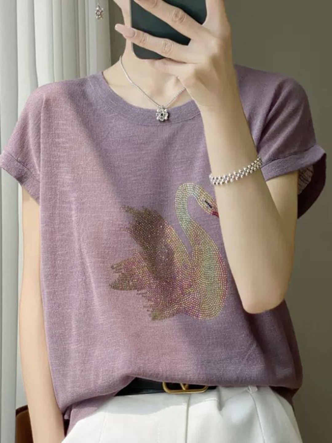 

StyleCast Women T-shirt, Purple