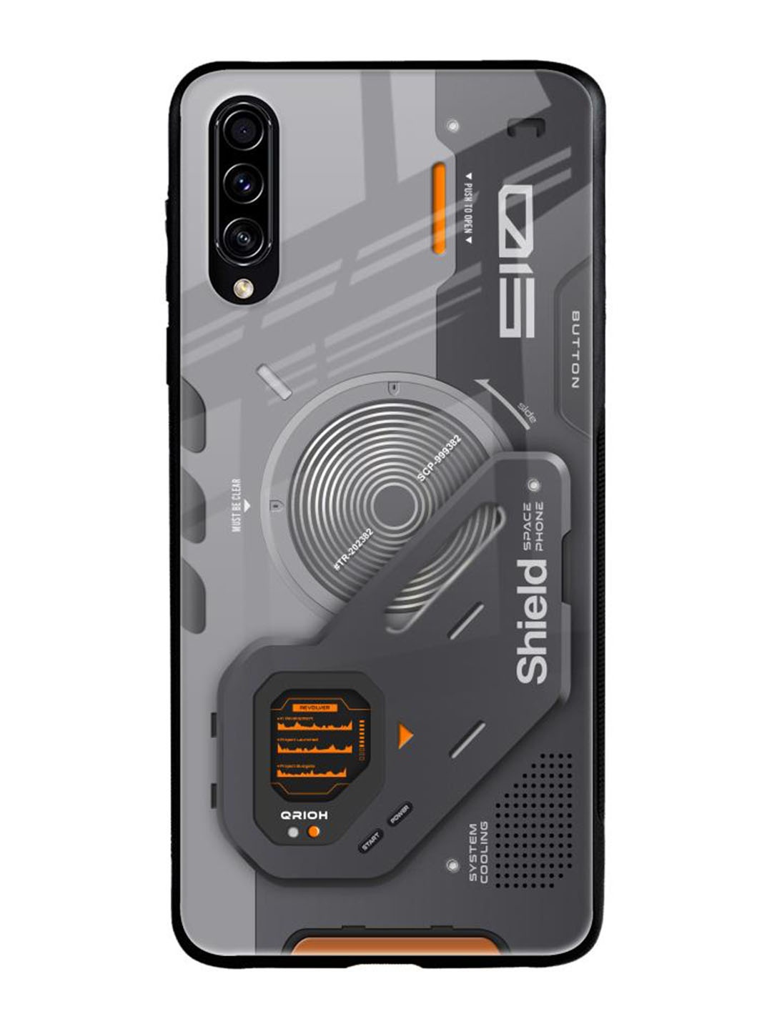 

QRIOH Typography Printed Samsung Galaxy A50s Back Case Mobile Accessories, Grey