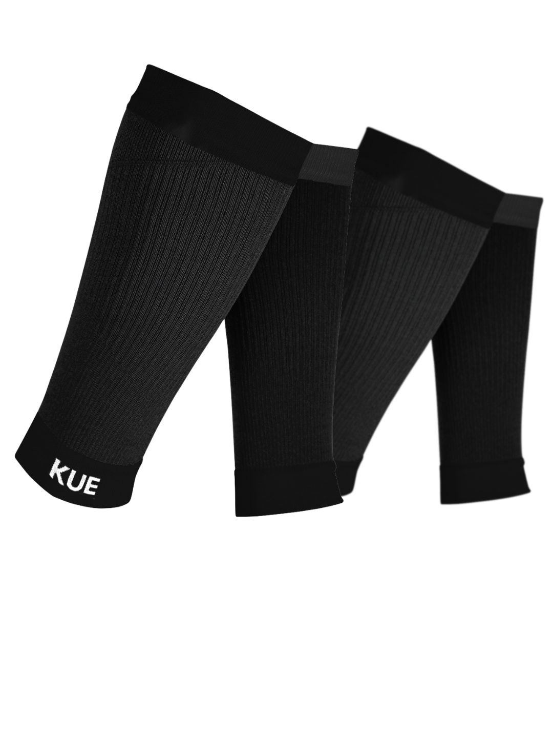 

KUE Pack Of 2 Calf Support Sports Sleeve, Black