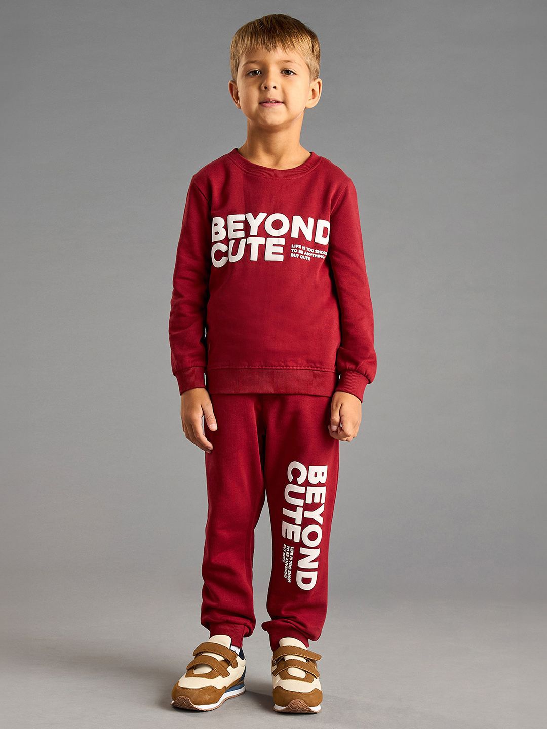 

max Boys Printed T-shirt, Red