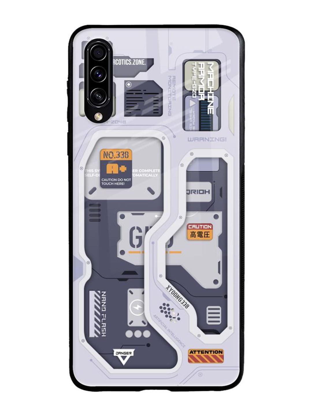

QRIOH Typography Printed Samsung Galaxy A50s Back Case Mobile Accessories, White