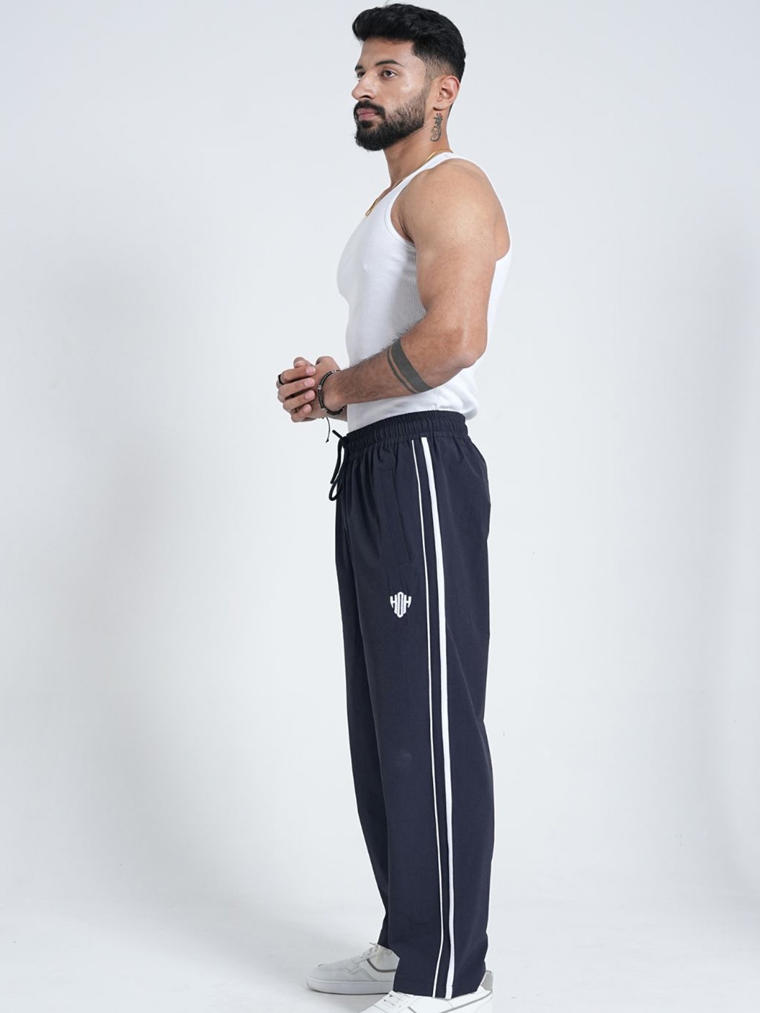 

House of Heroes StrideX Men Relaxed Fit Track Pants, Navy blue