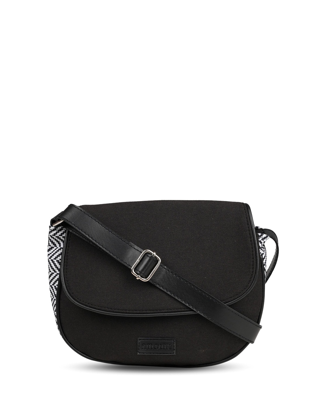 

Anouk Geometric Printed Sling Bag, Black