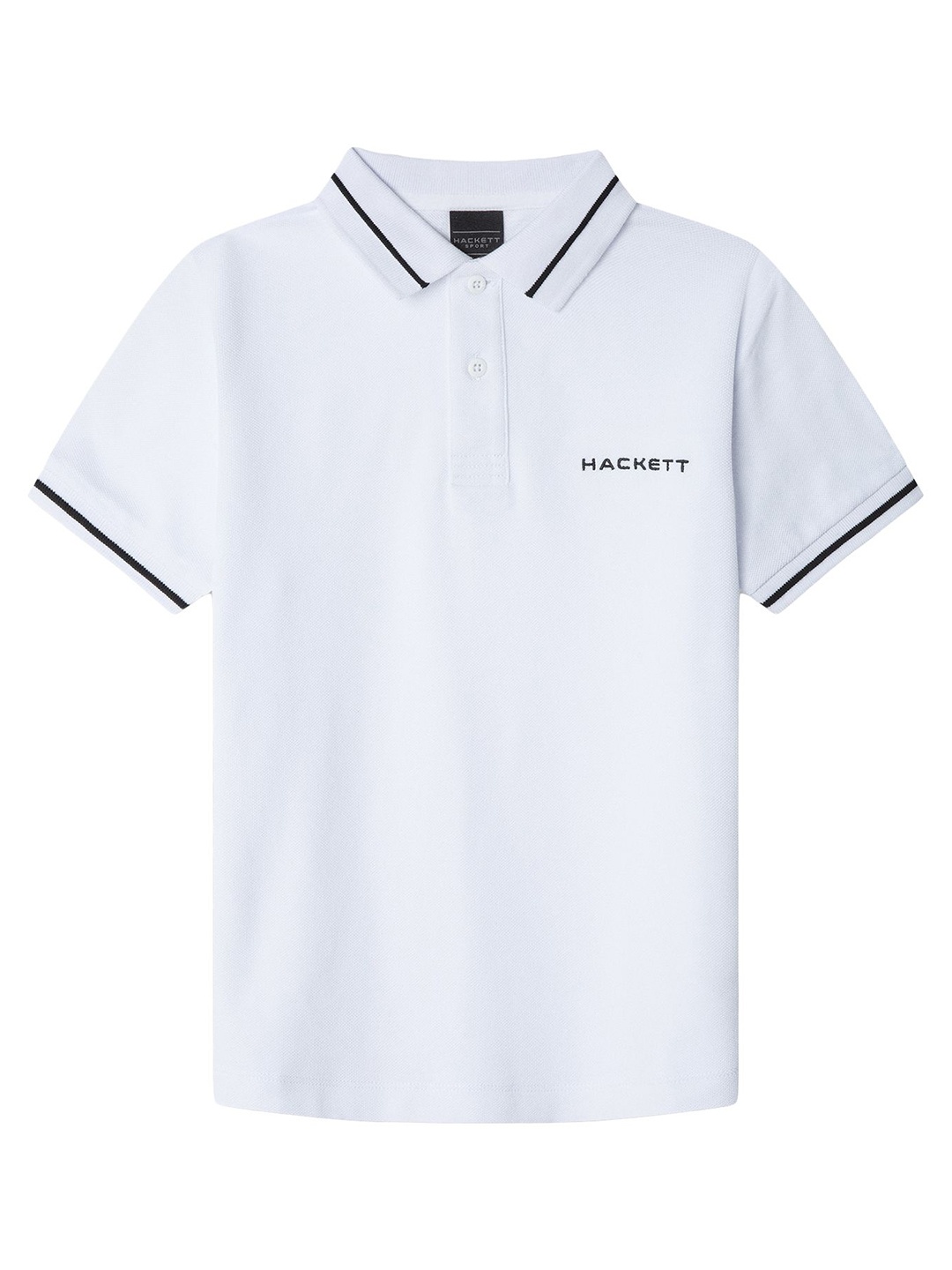 

HACKETT LONDON Boys Polo Collar T-shirt, White