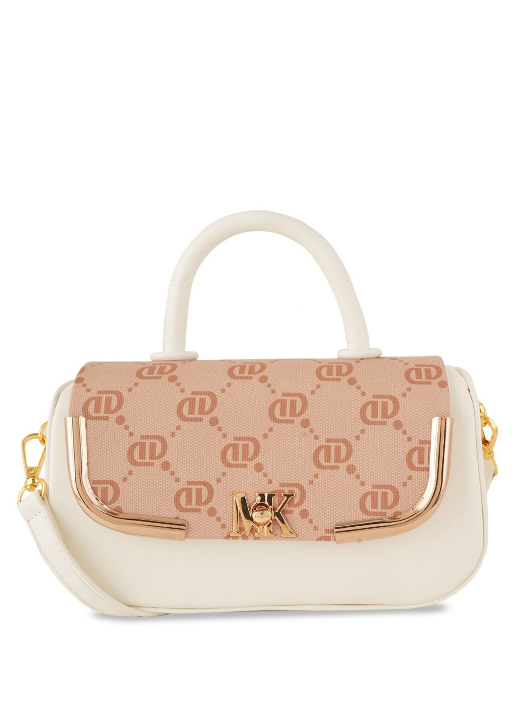 

Flingo PU Structured Handheld Bag, Beige