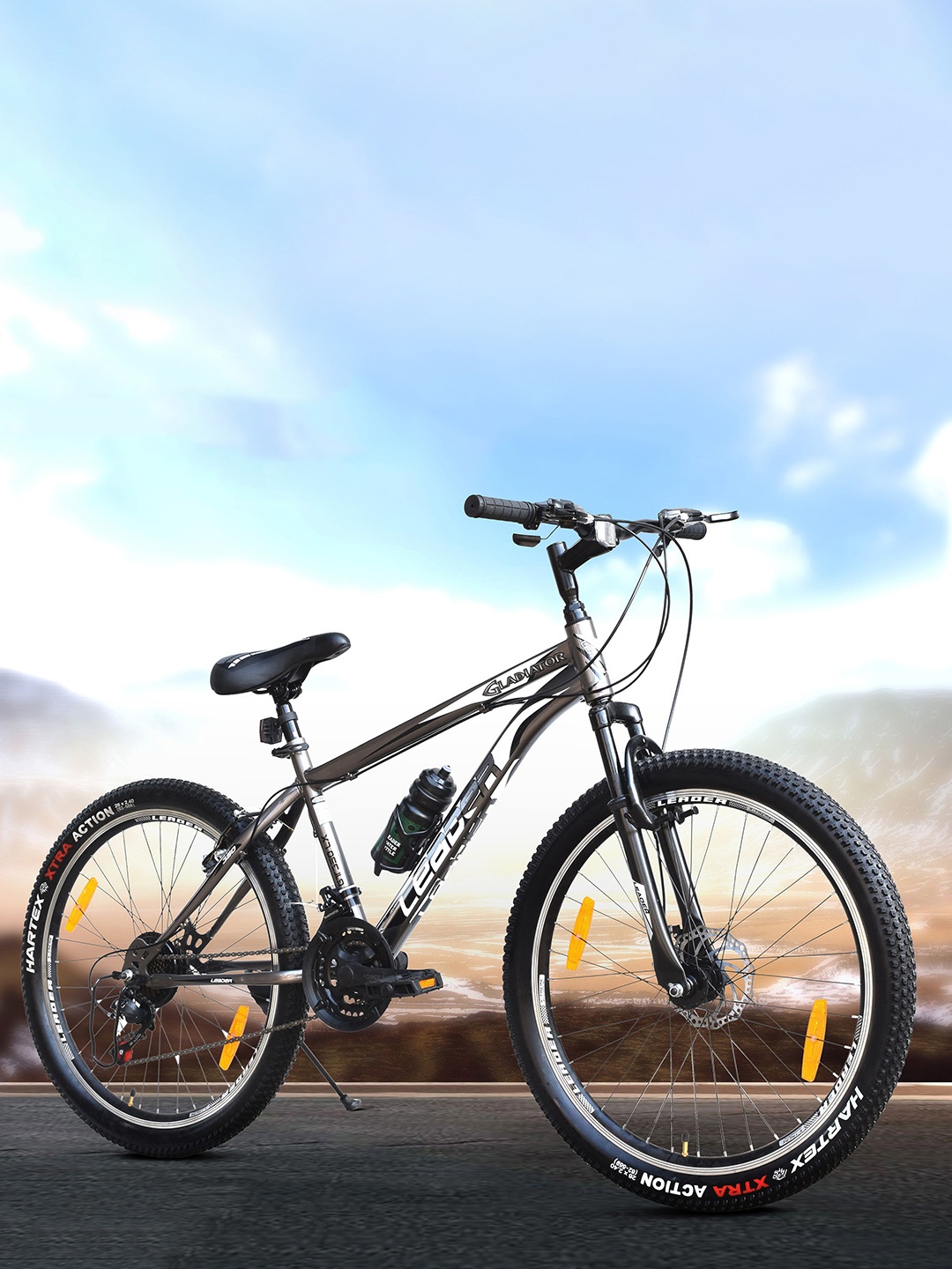 

LEADER Gladiator 26T Mountain Bike 21 Speed, Grey