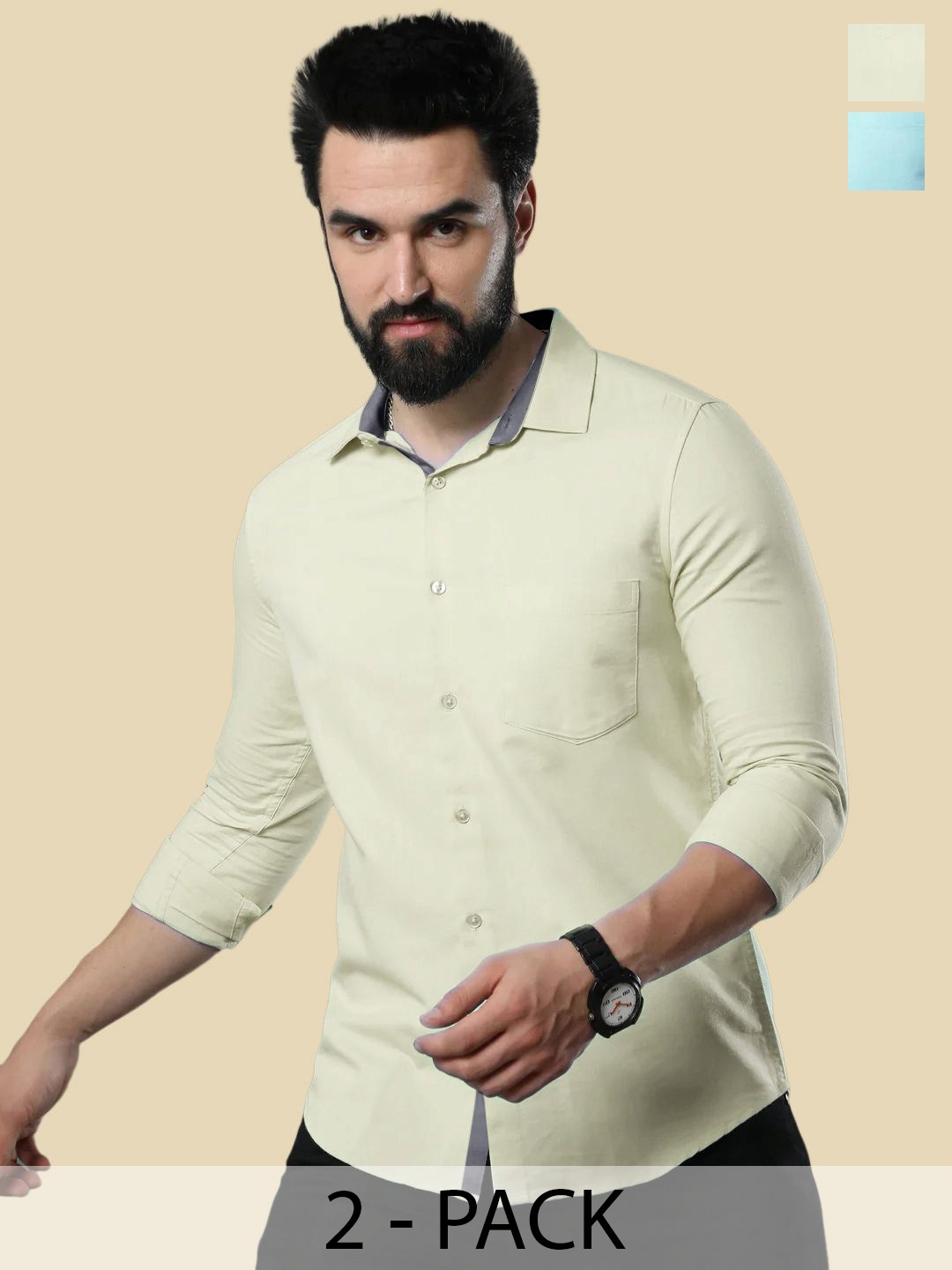

Moda Rapido Men Standard Opaque Formal Shirt, Multi