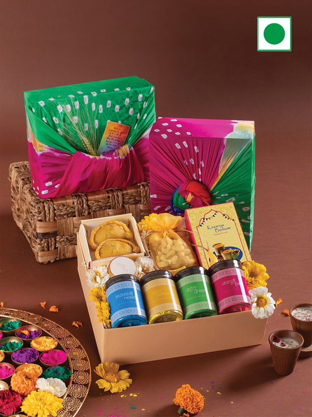 

The Knot Company Holi Festive Assorted Gift Hamper-1200gm, Multi
