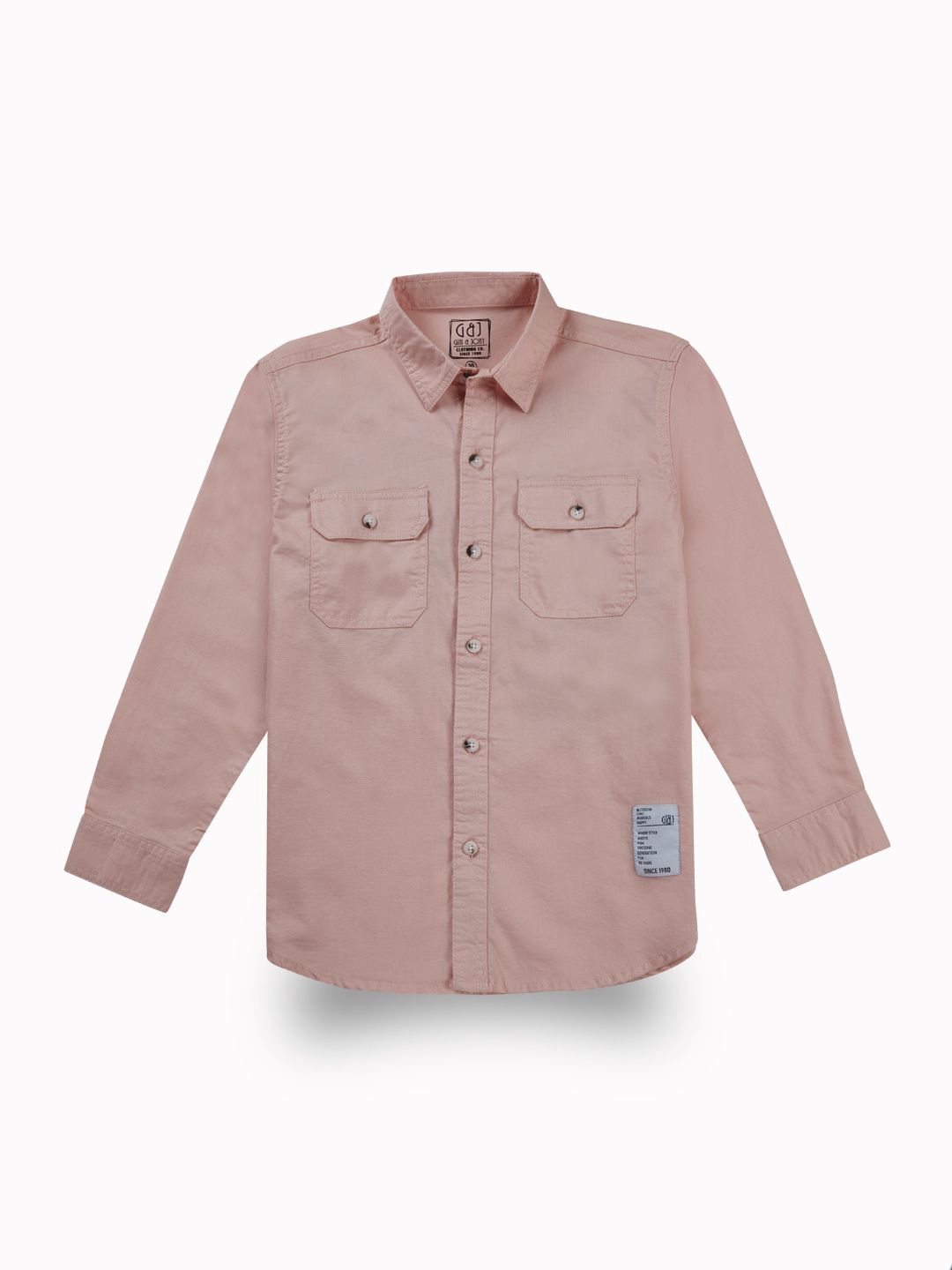 

Gini and Jony Boys Comfort Opaque Printed Casual Shirt, Pink