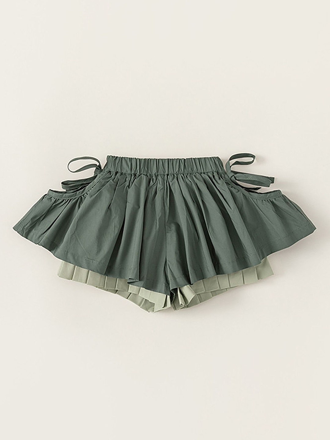 

LULU & SKY Girls Slim Fit Shorts, Green