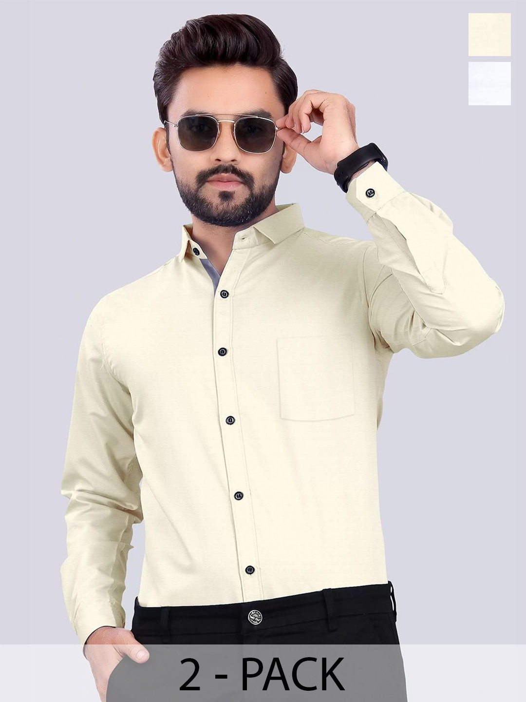 

Moda Rapido Men Standard Opaque Formal Shirt, Multi