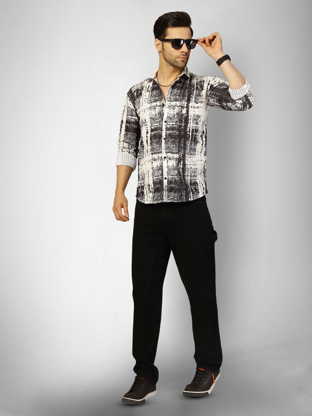 

Moda Rapido Men Original Opaque Printed Casual Shirt, Multi