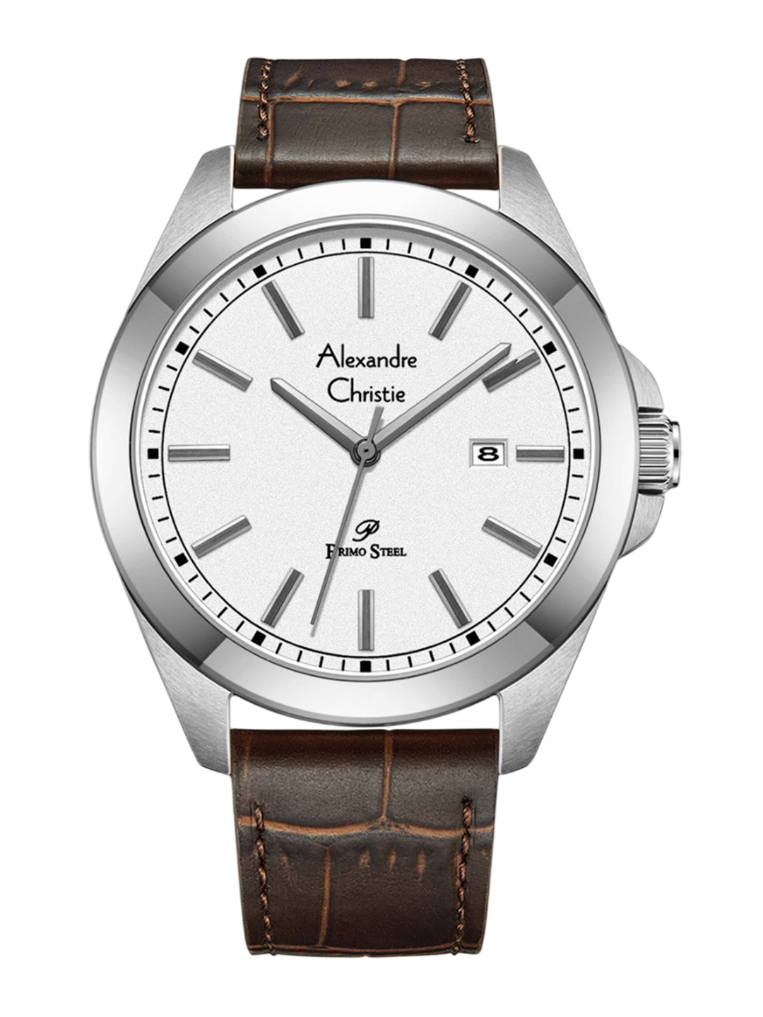 

Alexandre Christie Men Dial & Leather Straps Analogue Watch 1015MDLSSSLBO, Brown