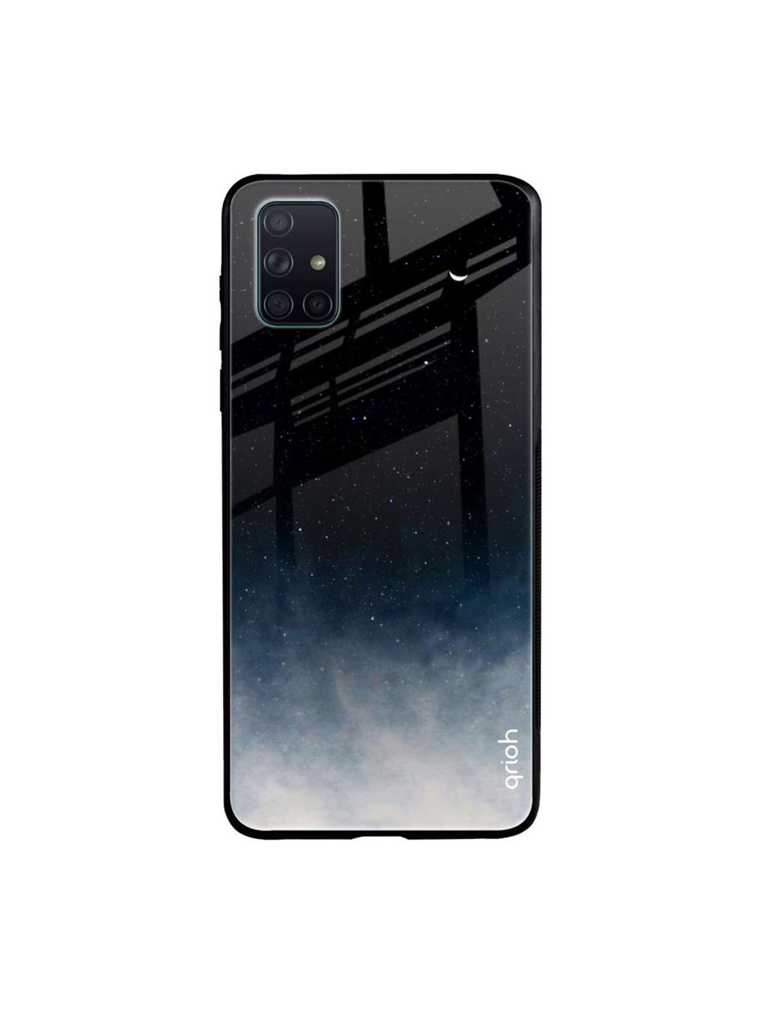 

QRIOH Quirky Printed Samsung Galaxy A51 Back Case Mobile Accessories, Black