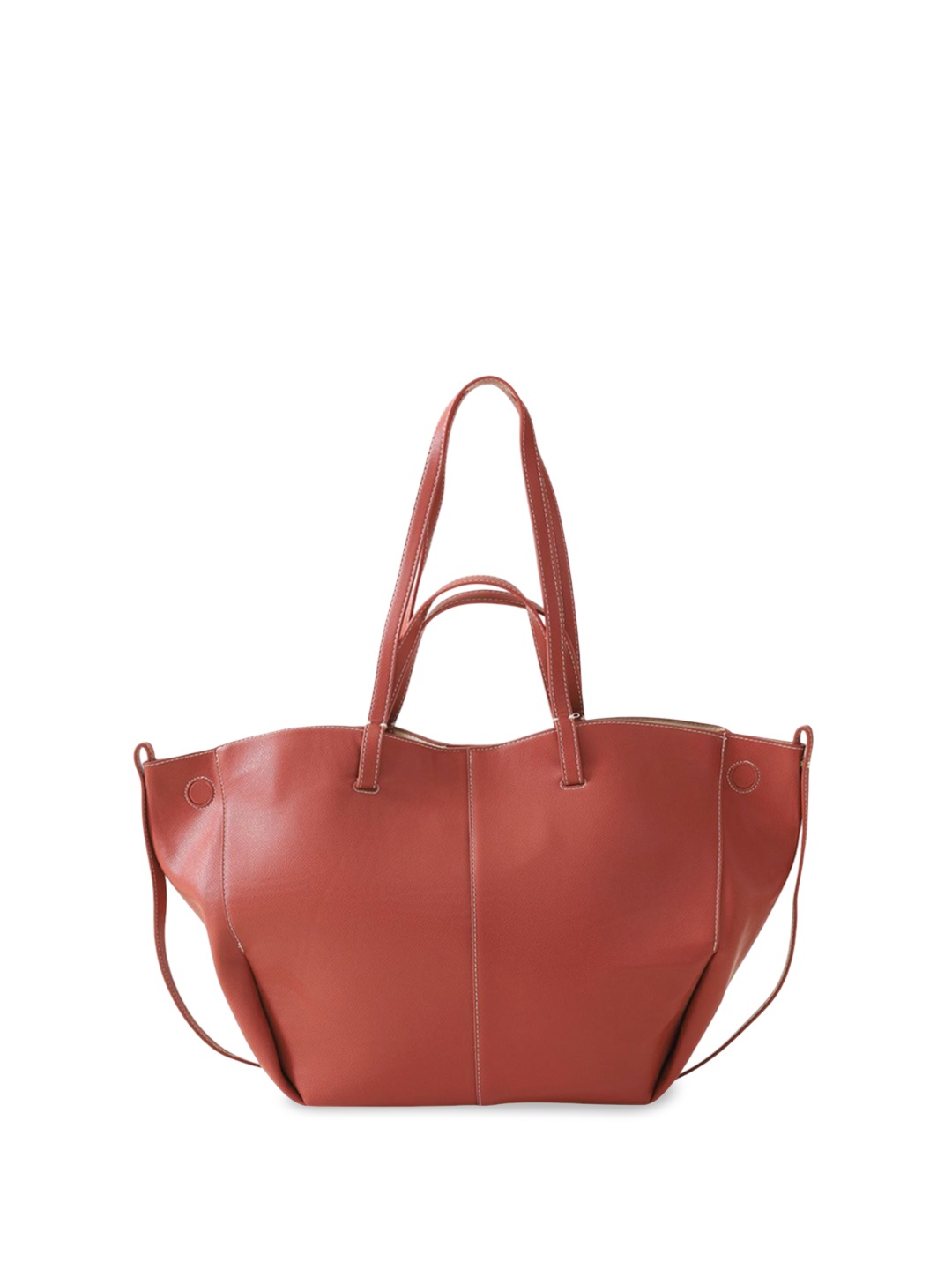 

CARRY CITY Lace Tote Bag with Bow Detail, Rust