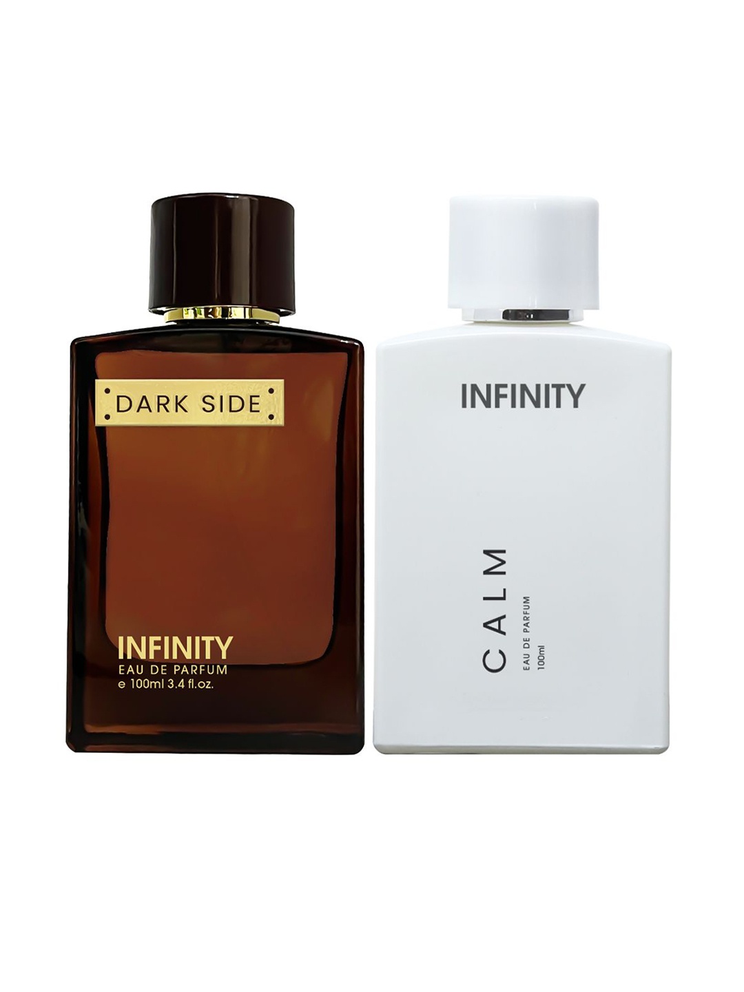 

Infinity Set Of 2 Dark Side & Calm Eau De Parfum - 100 ml Each, Transparent