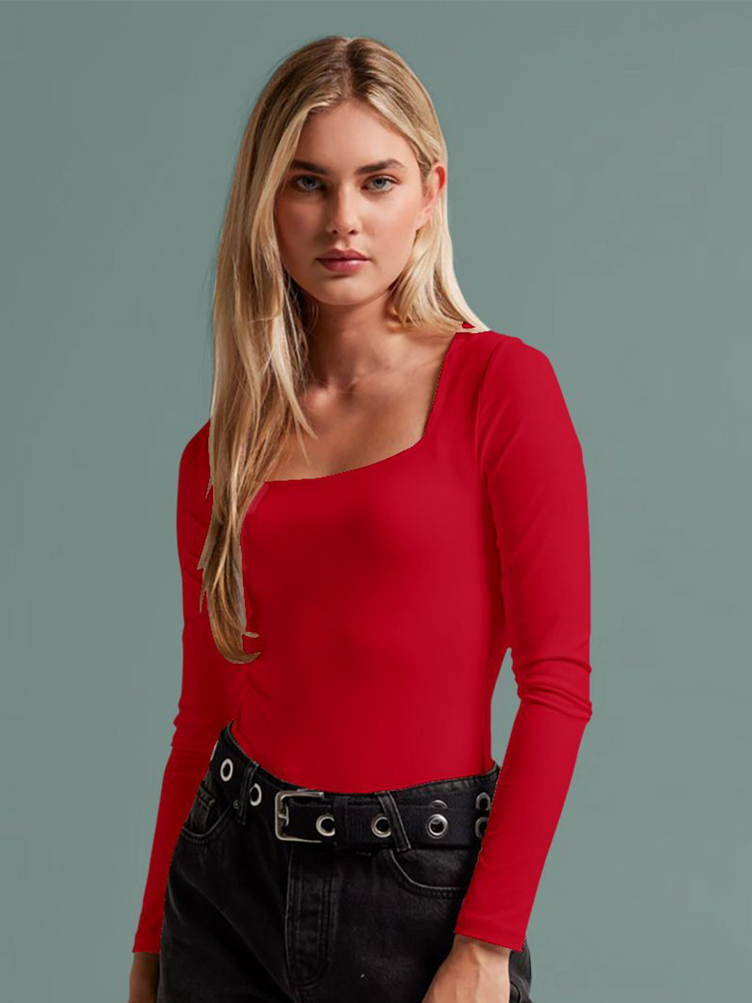 

Dream Beauty Fashion Women Fitted Crop Top, Red