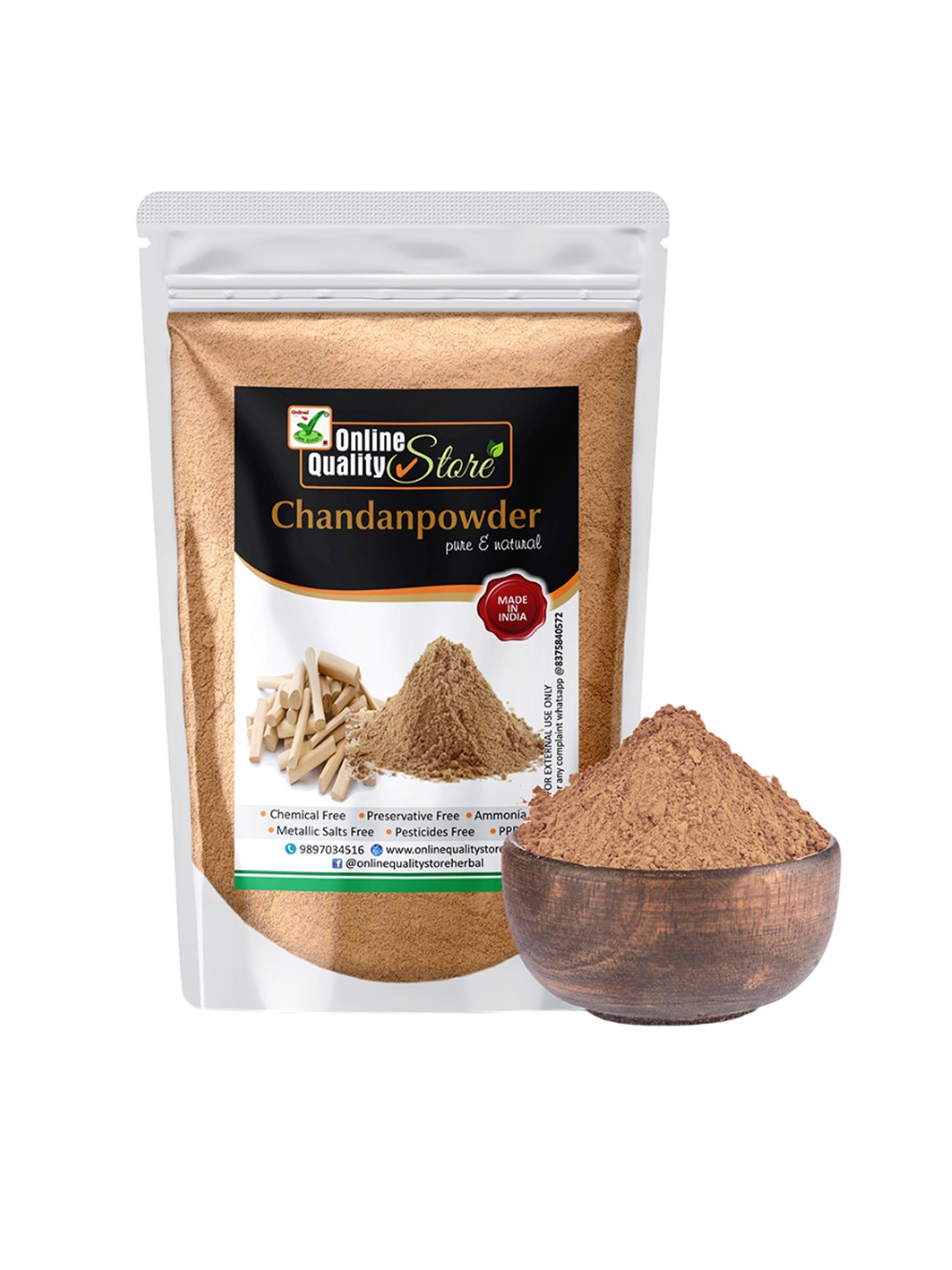 

Online Quality Store Pure And Natural Chandan Powder - 350 g, Brown