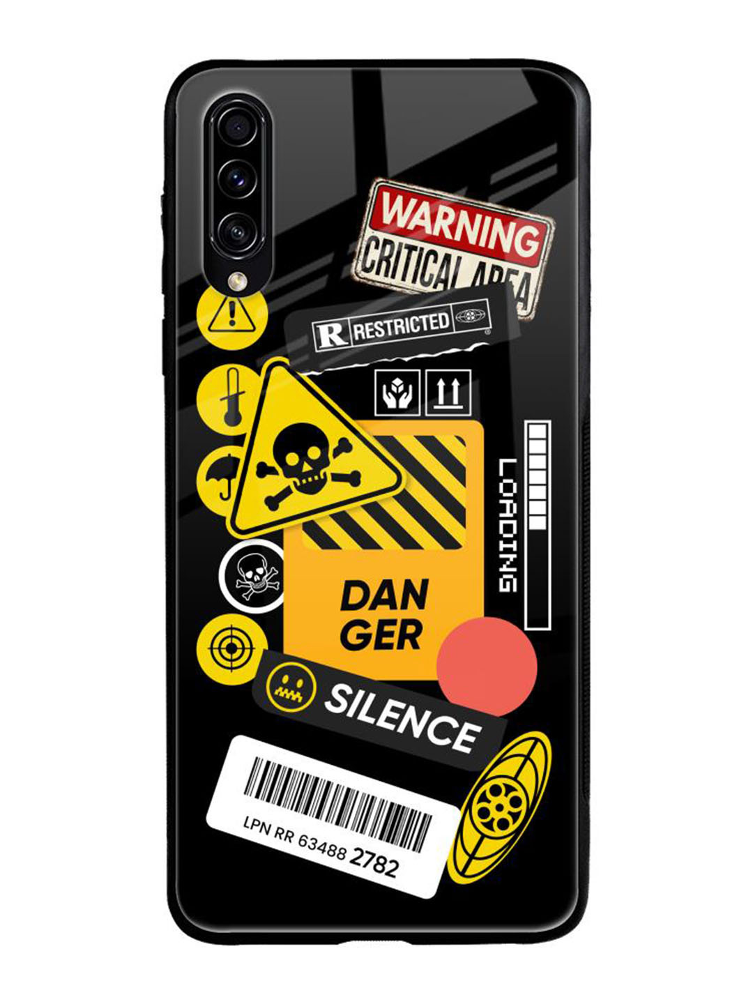 

QRIOH Typography Printed Samsung Galaxy A50s Back Case Mobile Accessories, Black