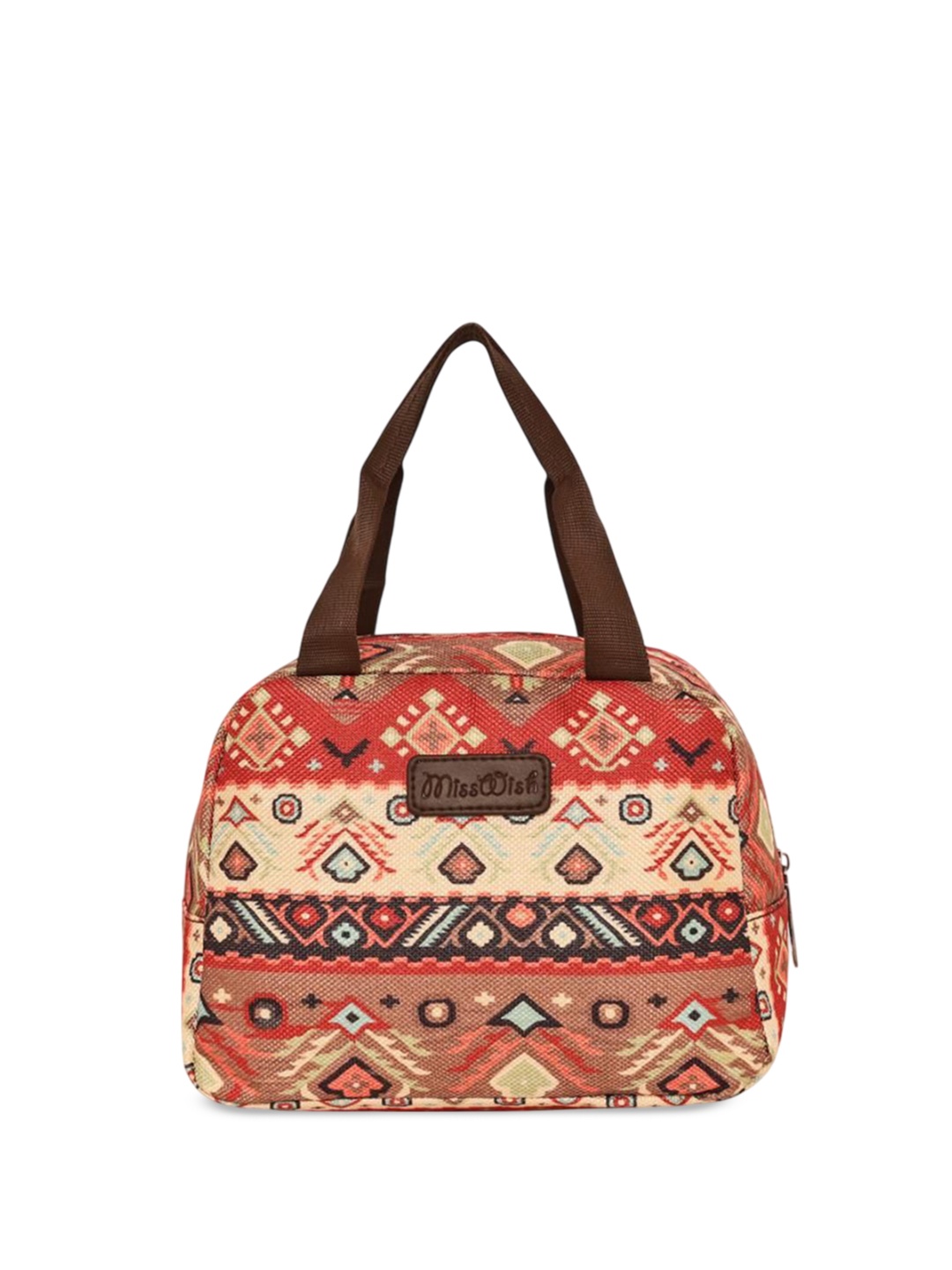 

Misswish Printed PU Shopper Handheld Bag, Multi