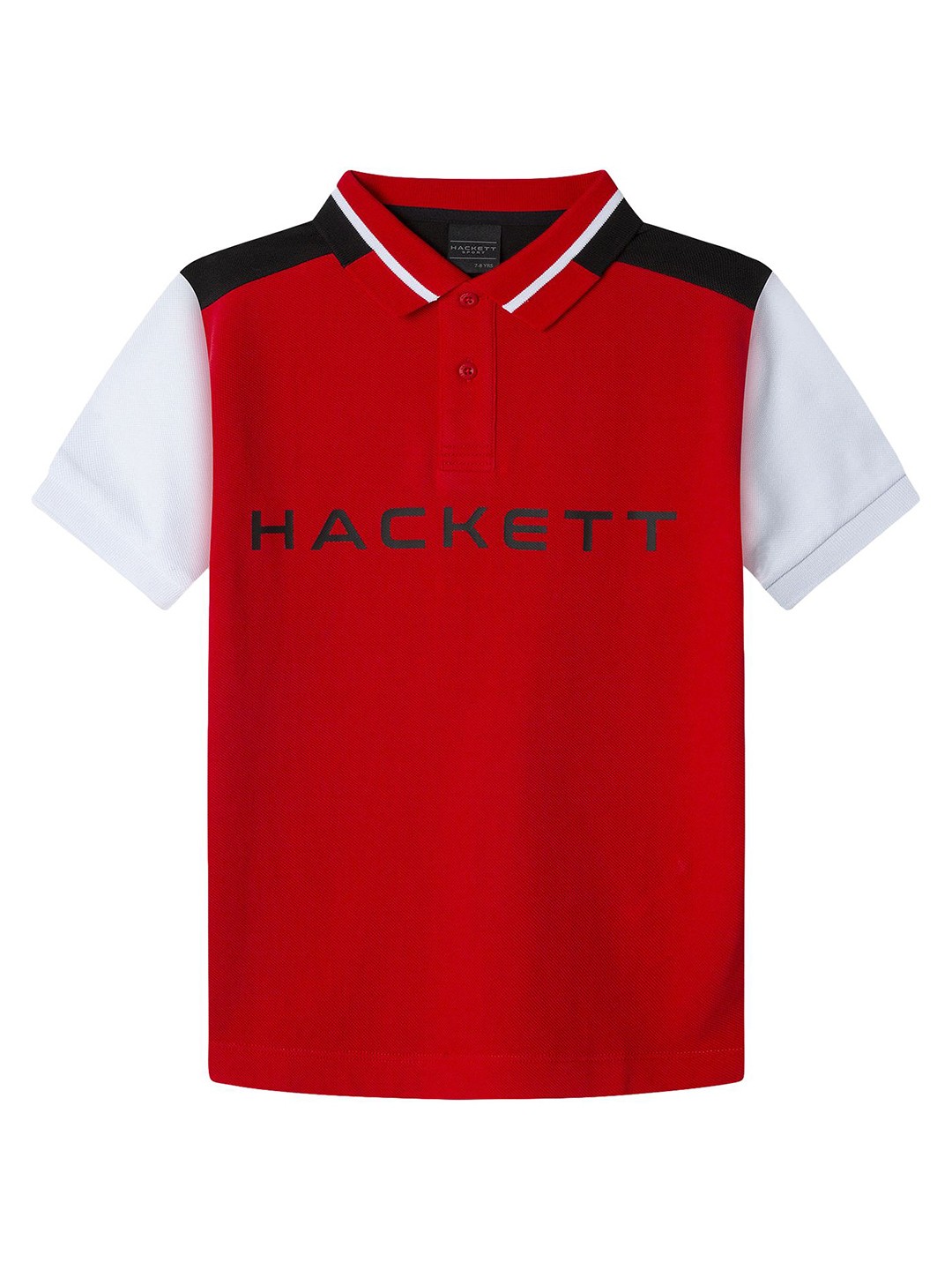

HACKETT LONDON Boys Polo Collar T-shirt, Red
