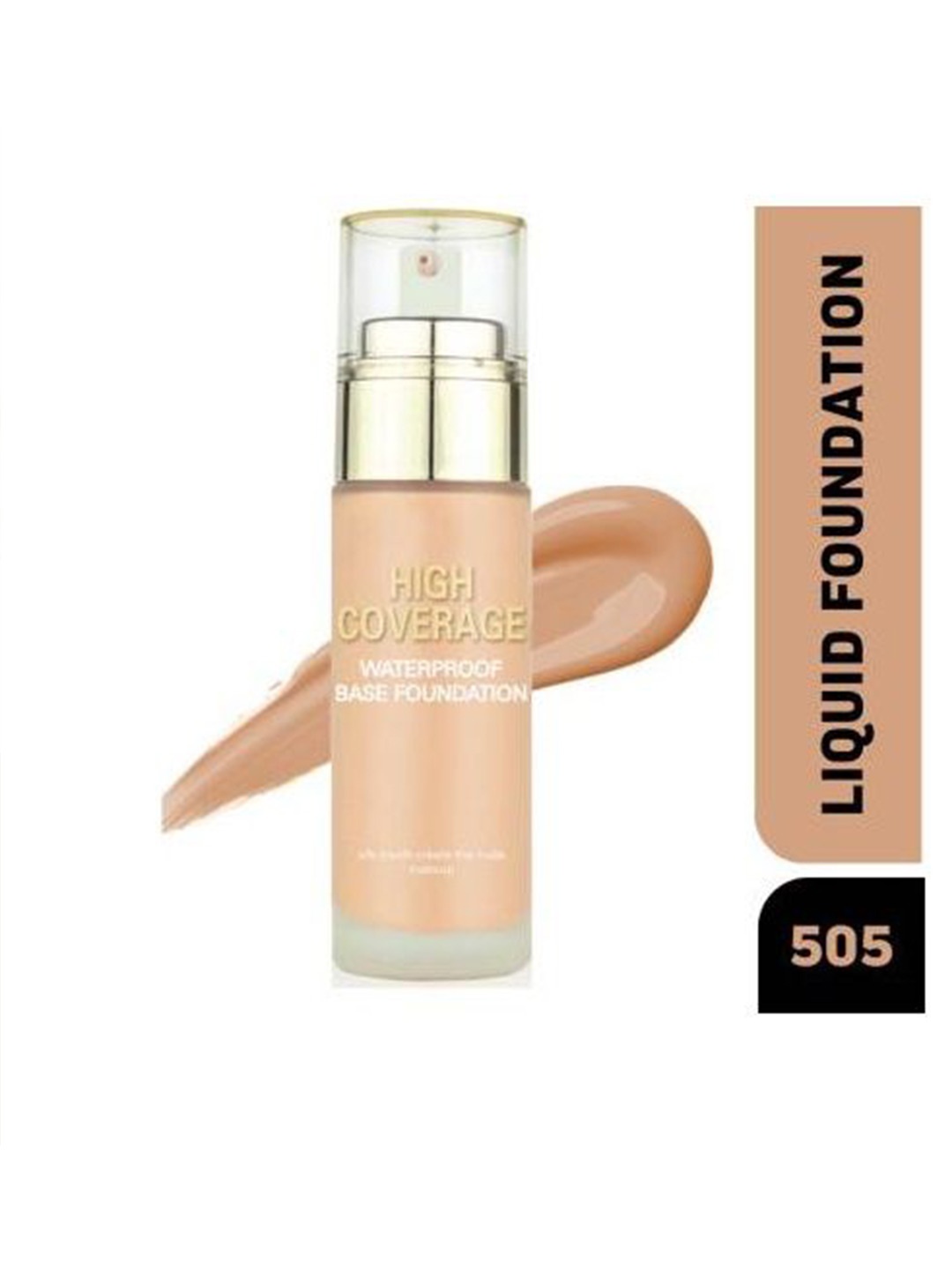 

MAKEUP FEVER High Coverage Waterproof Base Foundation - 50g - Shade - 505, Beige