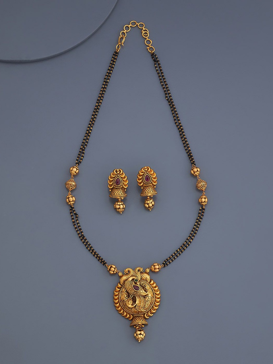 

Kushal's Fashion Jewellery Gold-Plated Mangalsutra