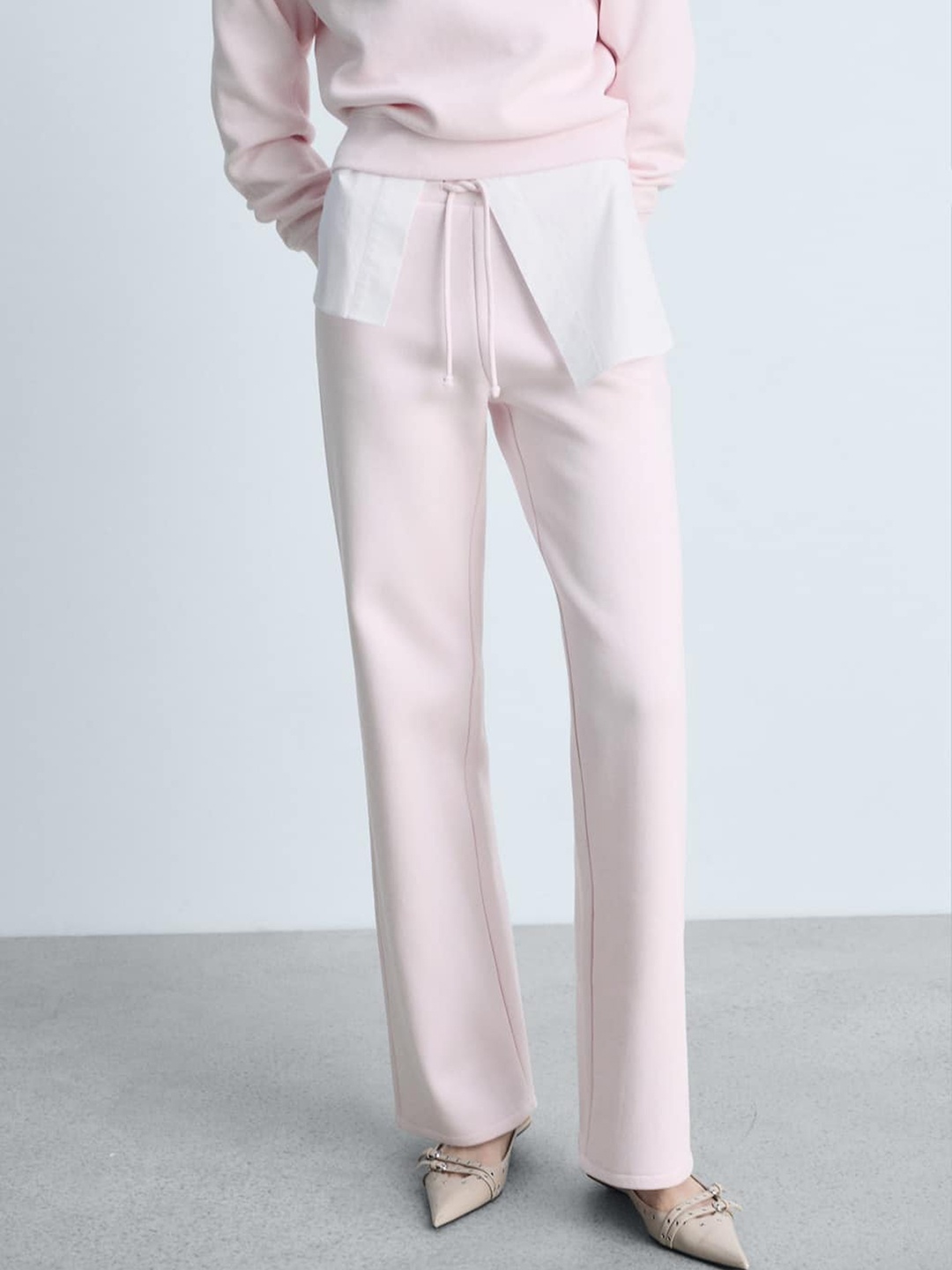 

MANGO Women Trousers, Pink