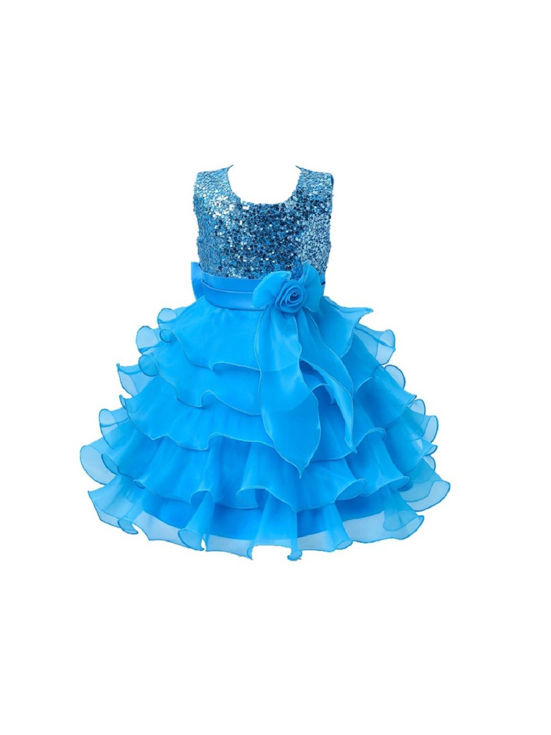 

Wow Princess Net A-Line Dress, Turquoise blue